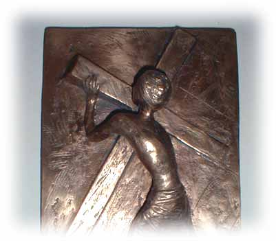 Der Kreuzweg: Jesus nimmt das Kreuz auf seine Schultern