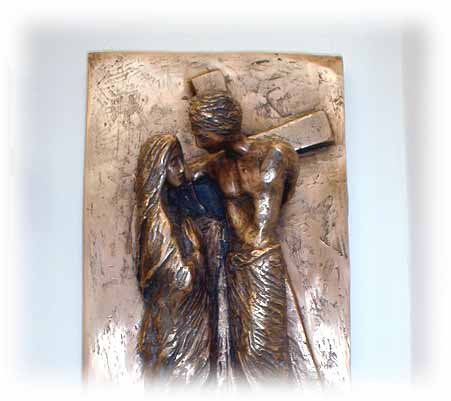 Der Kreuzweg: Jesus begegnet seiner heiligsten Mutter